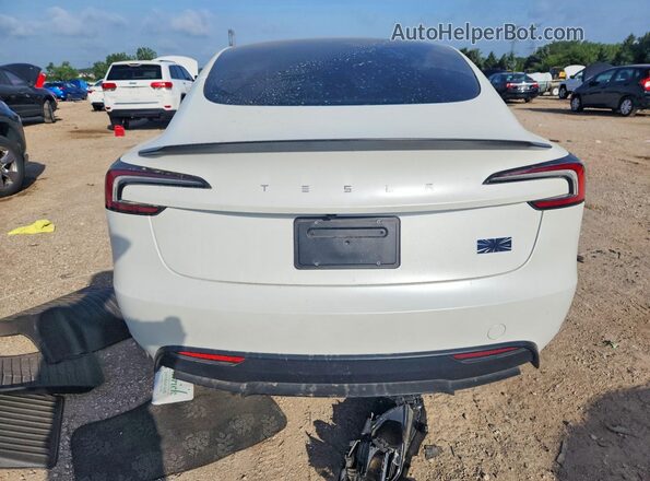 5YJ3E1ET8SF036465 2025 TESLA MODEL Белый Вид сзади