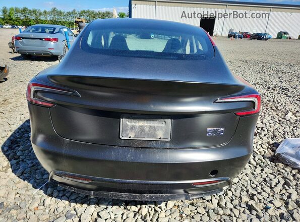 5YJ3E1ETXRF866035 2024 TESLA MODEL Black Вид ззаду