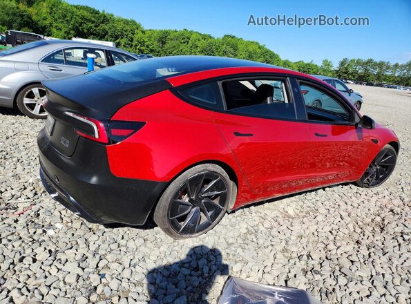 5YJ3E1ETXRF866035 2024 TESLA MODEL Black Задня права чверть