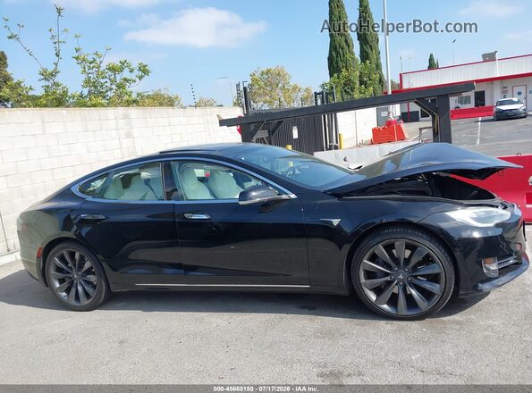 5YJSA1E10HF232771 2017 TESLA MODEL S Black Սալոնի հետևի տեսք