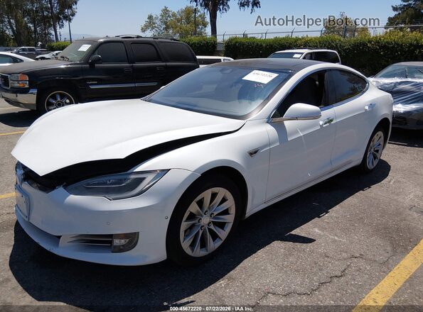 5YJSA1E11GF149882 2016 TESLA MODEL S White წინა მარცხენა ხედი სამი მეოთხედიდან