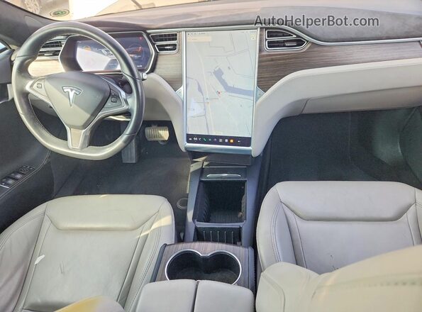 5YJSA1E12GF147302 2016 TESLA MODEL Silver Dashboard view