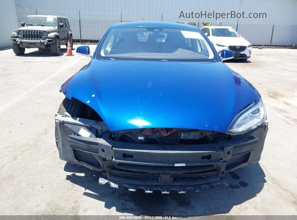 5YJSA1E17GF133122 2016 TESLA MODEL S Blue Вид панелі приладів