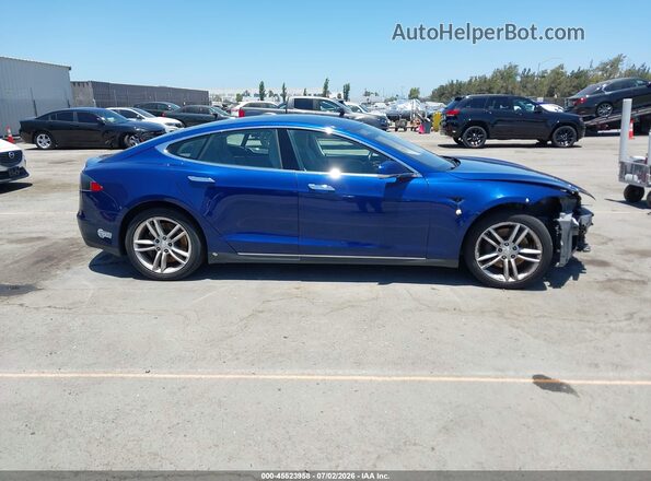 5YJSA1E17GF133122 2016 TESLA MODEL S Blue Вид щитка приладів