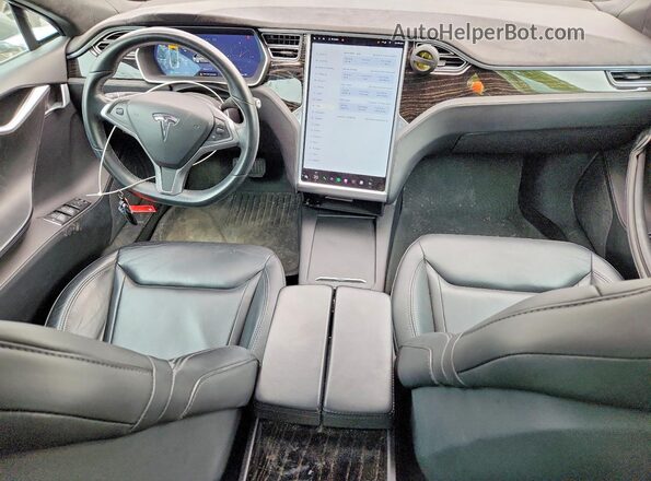 5YJSA1E1XGF159181 2016 TESLA MODEL Gray წინა პანელის ხედი