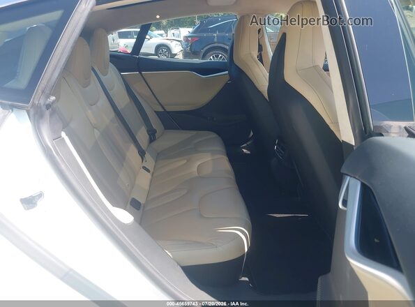 5YJSA1E20GF129812 2016 TESLA MODEL S White VIN sticker view