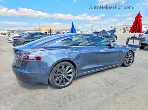 5YJSA1E20GF175463 2016 TESLA MODEL Gray Задня права чверть