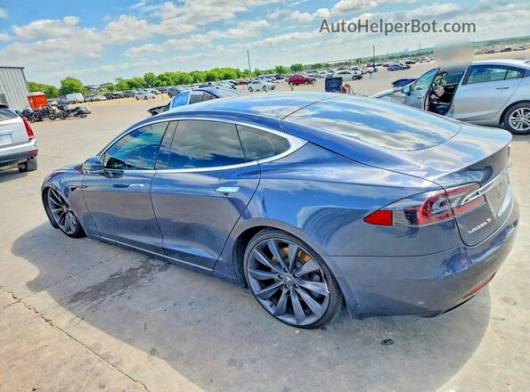 5YJSA1E20GF175463 2016 TESLA MODEL Gray Задня ліва чверть