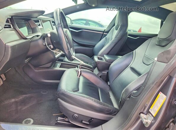 5YJSA1E20GF175463 2016 TESLA MODEL Gray Вид салону спереду