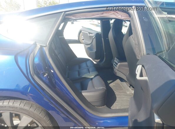 5YJSA1E20JF246491 2018 TESLA MODEL S Blue VIN կոդի պիտակի տեսք