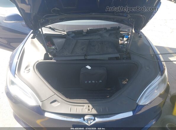 5YJSA1E20JF246491 2018 TESLA MODEL S Blue Հետևի տեսք