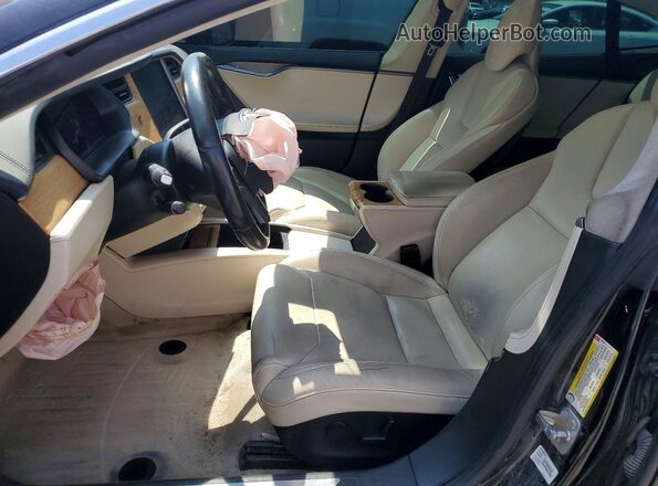 5YJSA1E20JF260357 2018 TESLA MODEL Black Front interior view