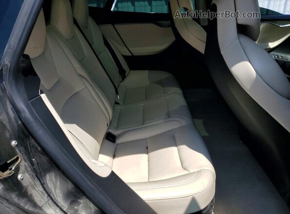 5YJSA1E20JF260357 2018 TESLA MODEL Black Rear seats view