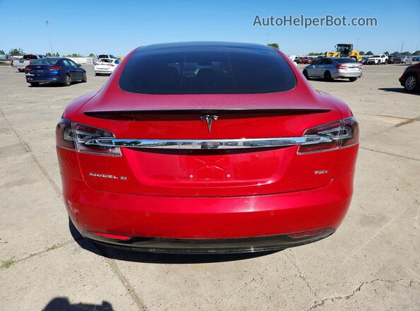5YJSA1E21JF278575 2018 TESLA MODEL Red Vista trasera