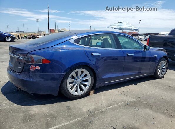 5YJSA1E22HF187566 2017 TESLA MODEL Blue Trasero derecho