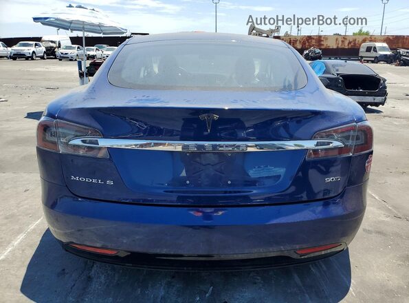 5YJSA1E22HF187566 2017 TESLA MODEL Blue Vista trasera