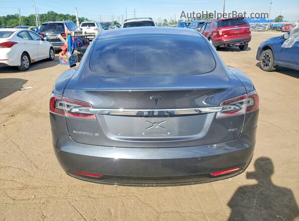 5YJSA1E22HF199863 2017 TESLA MODEL Gray Vista trasera