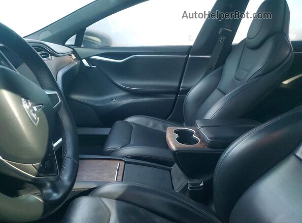 5YJSA1E22HF199863 2017 TESLA MODEL Gray Vista interior delantera
