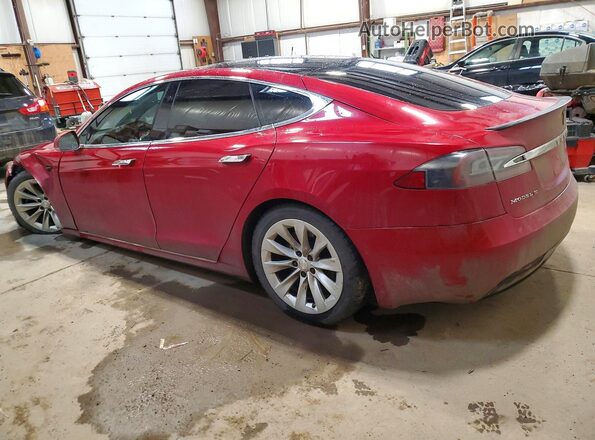 5YJSA1E22HF229170 2017 TESLA MODEL Красный Задняя левая четверть