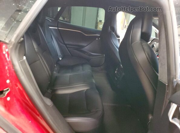 5YJSA1E22HF229170 2017 TESLA MODEL Красный Вид задних сидений