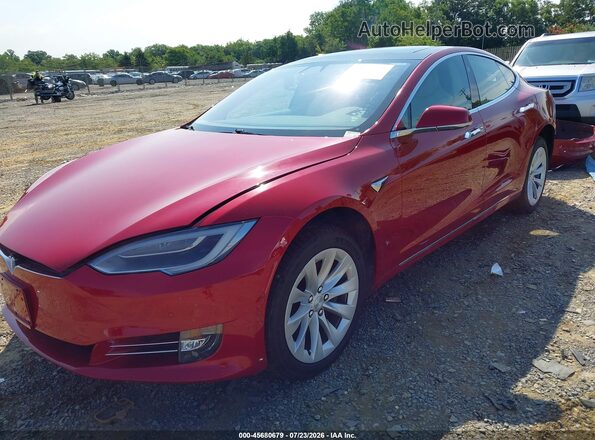 5YJSA1E22JF244516 2018 TESLA MODEL S Red Przód lewy