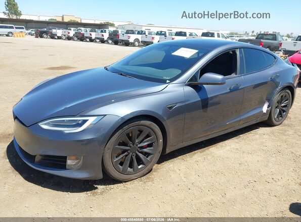 5YJSA1E22LF371253 2020 TESLA MODEL S Gray Przód lewy