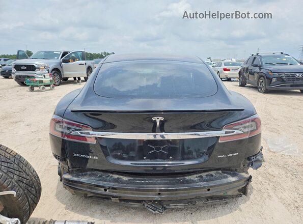 5YJSA1E22LF399943 2020 TESLA MODEL Black უკანა ხედი