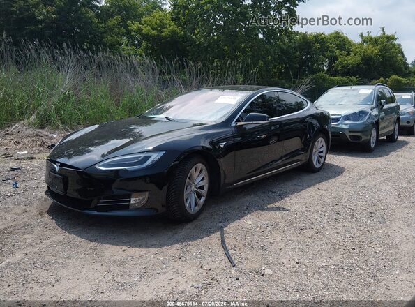 5YJSA1E23JF294843 2018 TESLA MODEL S Black წინა მარცხენა ხედი სამი მეოთხედიდან