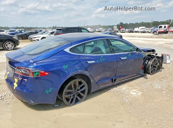5YJSA1E23LF389017 2020 TESLA MODEL Blue Trasero derecho