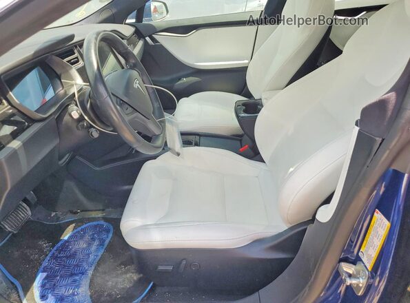 5YJSA1E23LF389017 2020 TESLA MODEL Blue Vista interior delantera
