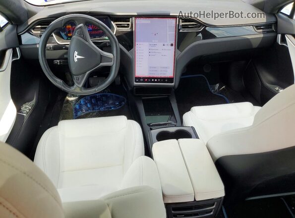 5YJSA1E23LF389017 2020 TESLA MODEL Blue Vista del salpicadero