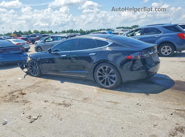 5YJSA1E23MF424415 2021 TESLA MODEL Black უკანა მარცხენა