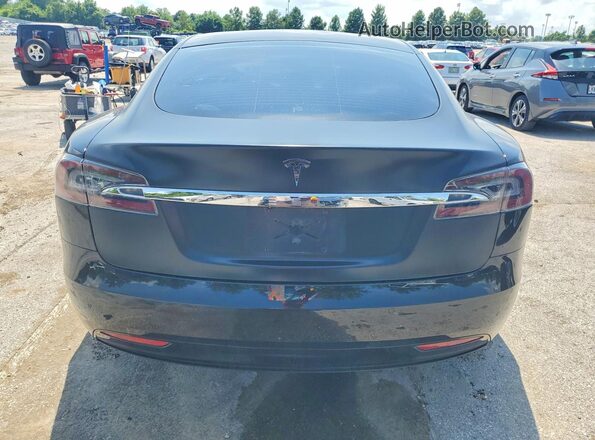 5YJSA1E23MF424415 2021 TESLA MODEL Black უკანა ხედი