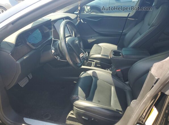 5YJSA1E23MF424415 2021 TESLA MODEL Black წინა სალონის ხედი