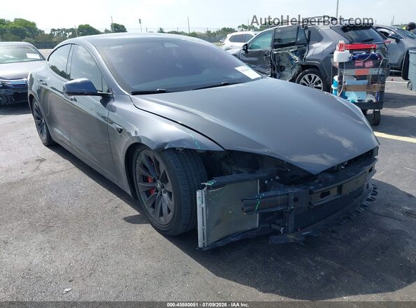 5YJSA1E24JF268283 2018 TESLA MODEL S Gray Вид спереду