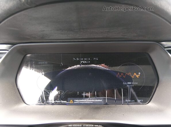 5YJSA1E25GF122368 2016 TESLA MODEL S Gray Հետևի նստատեղերի տեսք