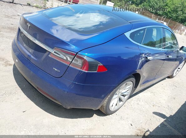 5YJSA1E25HF185701 2017 TESLA MODEL S Blue უკანა მარჯვენა