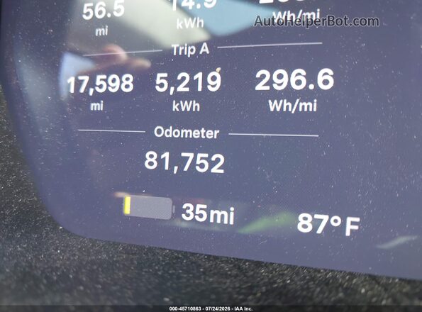 5YJSA1E25HF185701 2017 TESLA MODEL S Blue უკანა სავარძლების ხედი