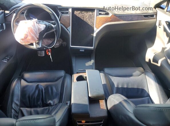 5YJSA1E25HF197167 2017 TESLA MODEL Red Առջևի վահանակի տեսք