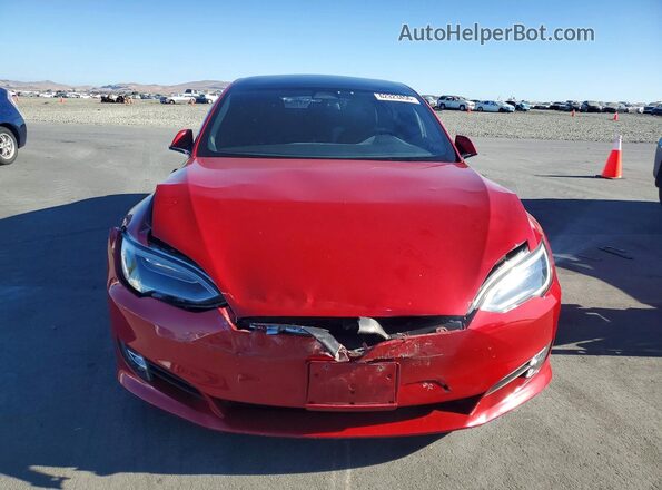 5YJSA1E25HF197167 2017 TESLA MODEL Red Դիմացի տեսք