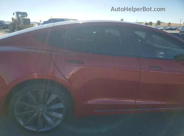 5YJSA1E25HF197167 2017 TESLA MODEL Red Հետևի նստատեղերի տեսք