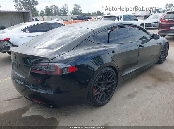 5YJSA1E25KF302216 2019 TESLA MODEL S Black Задня права чверть
