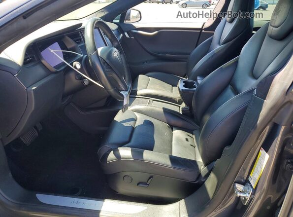 5YJSA1E25KF305732 2019 TESLA MODEL Gray Widok wnętrza z przodu