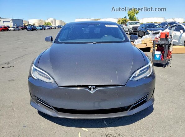 5YJSA1E25KF305732 2019 TESLA MODEL Gray Widok z przodu