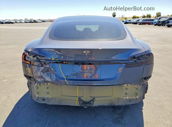 5YJSA1E25KF305732 2019 TESLA MODEL Gray Widok z tyłu