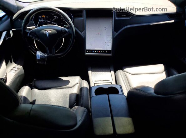 5YJSA1E25KF305732 2019 TESLA MODEL Gray Widok deski rozdzielczej