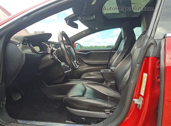 5YJSA1E26GF160840 2016 TESLA MODEL Red Front interior view