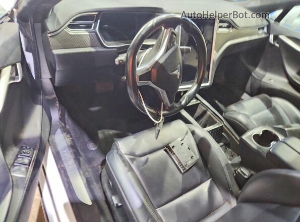 5YJSA1E26HF217023 2017 TESLA MODEL Белый Вид панели приборов