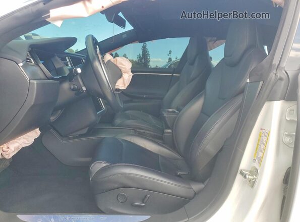 5YJSA1E26HF217989 2017 TESLA MODEL White Vista interior delantera