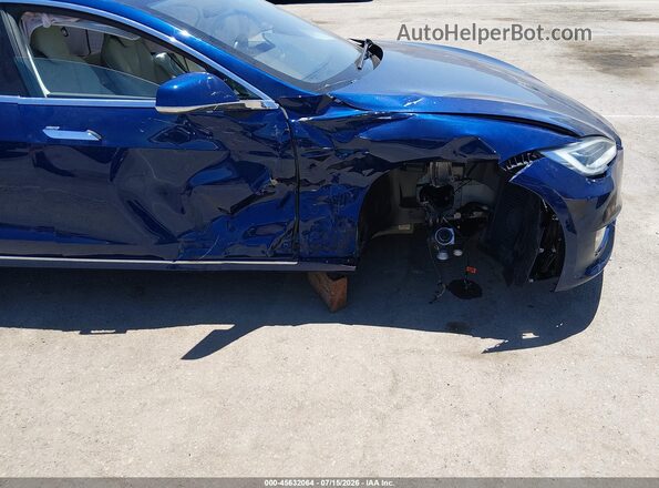 5YJSA1E26JF295646 2018 TESLA MODEL S Blue Դիմացի տեսք